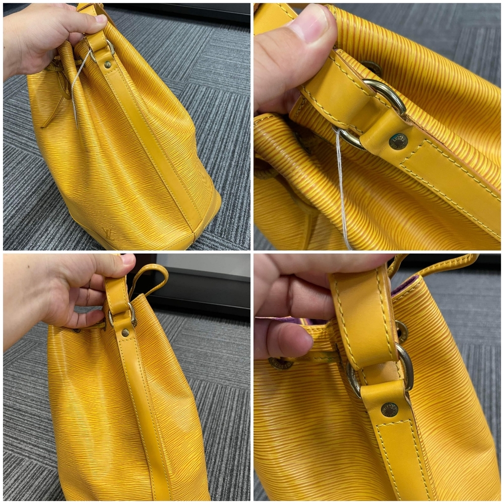 SOLD. Authentic Louis Vuitton Epi Leather Noe Bucket Bag Vintage-Authentic - Picture 3 of 17